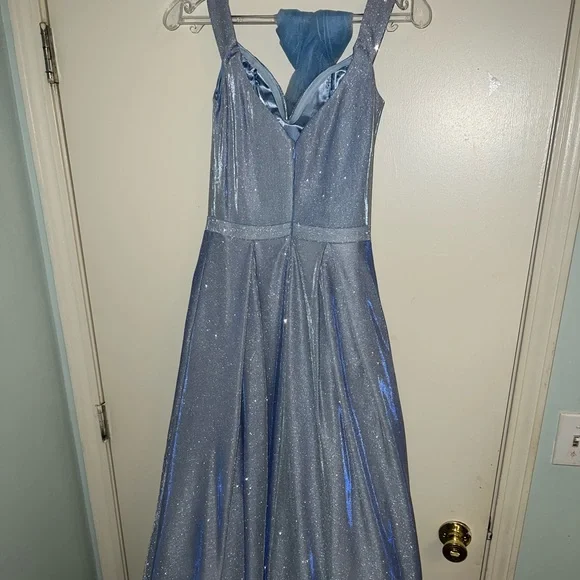 Dresses | Cinderella Blue Ball Gown Style Prom Dress Size 4 Only Worn Once  | Poshmark